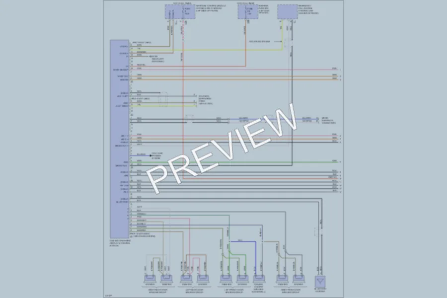 2009 MercedesBenz E550 Navigation wiring diagram preview