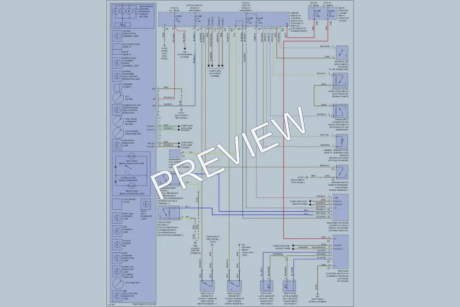 2009 MercedesBenz E550 Warning Systems wiring diagram preview