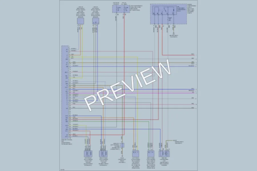 2009 MercedesBenz GL450 Electronic Suspension wiring diagram preview