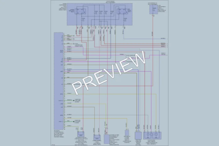 2009 MercedesBenz GL450 Engine Performance wiring diagram preview
