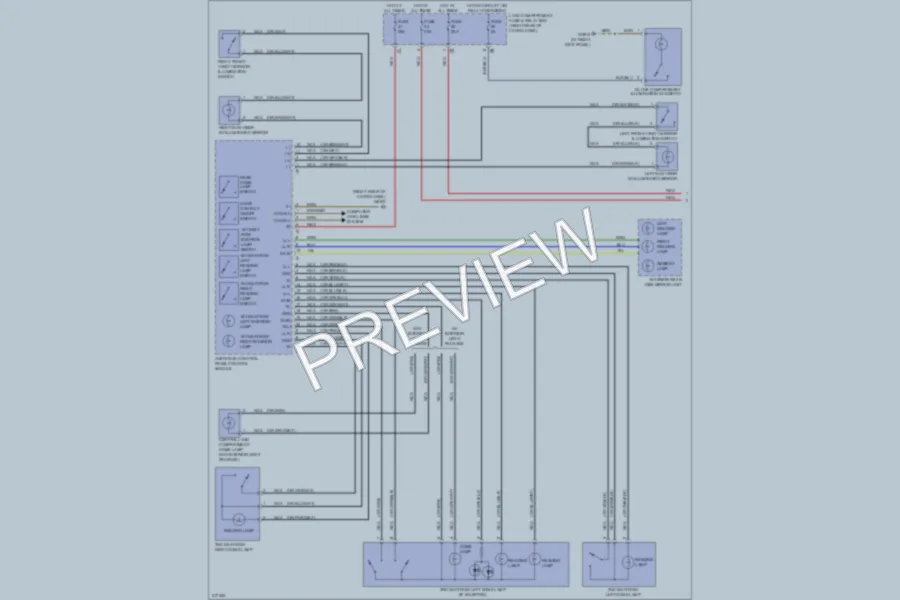 2009 MercedesBenz GL450 Interior Lights wiring diagram preview