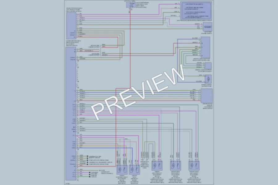 2009 MercedesBenz GL450 Memory Systems wiring diagram preview