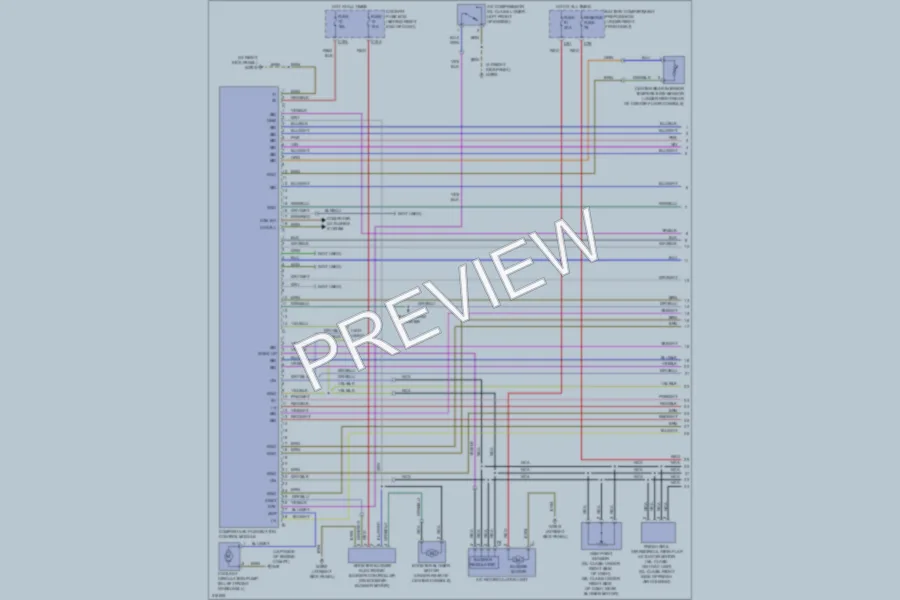 2009 MercedesBenz GL550 Air Conditioning wiring diagram preview