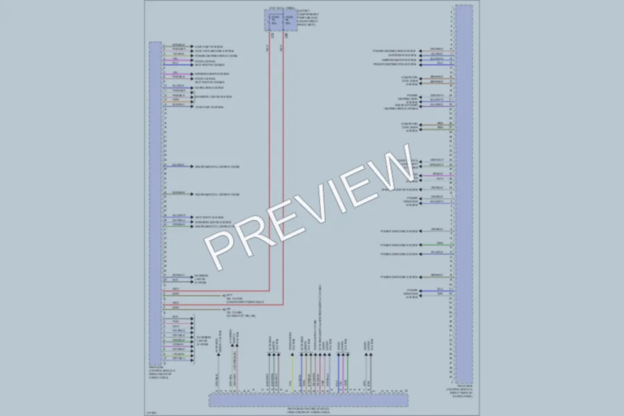 2009 MercedesBenz GL550 Body Control Modules wiring diagram preview
