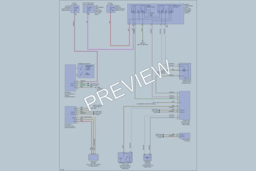 2009 MercedesBenz GL550 Wiper Washer wiring diagram preview