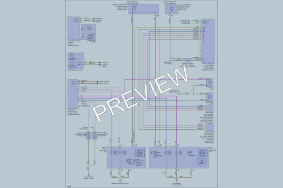 2009 MercedesBenz ML320BLUETEC Headlights wiring diagram preview