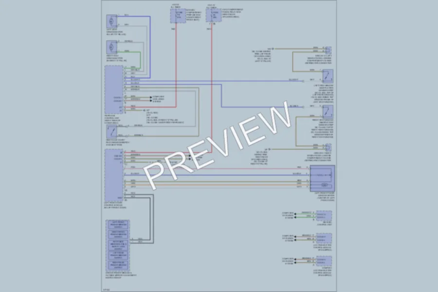 2009 MercedesBenz ML350 Power Windows wiring diagram preview