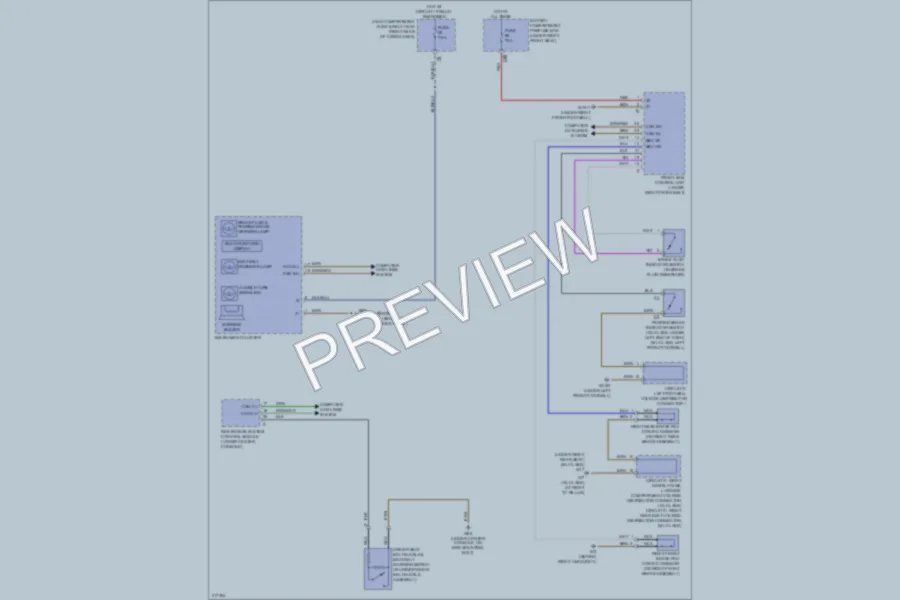 2009 MercedesBenz ML350 Warning Systems wiring diagram preview