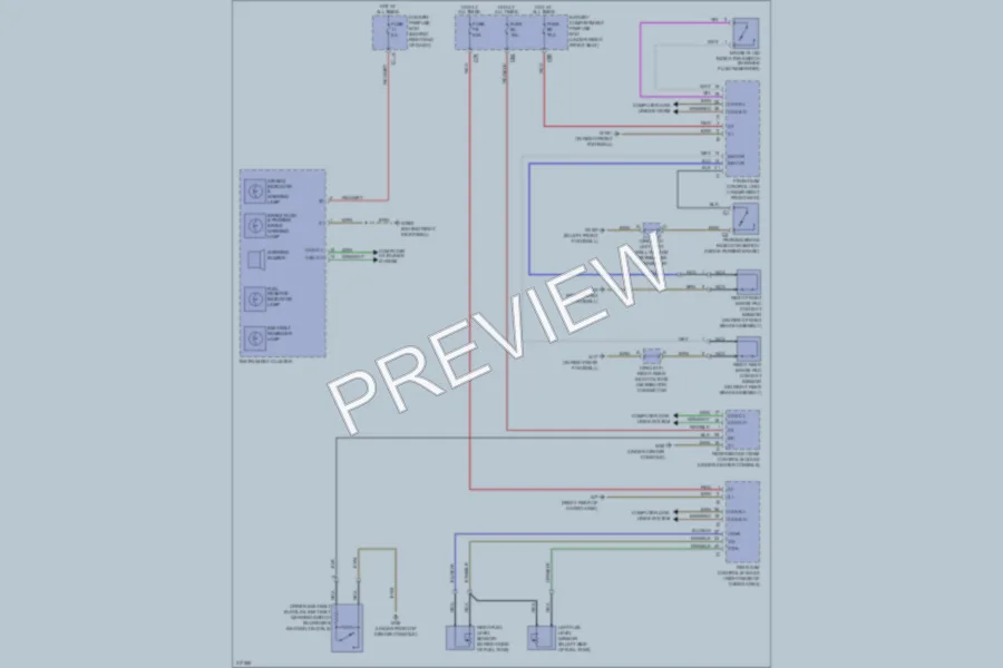 2009 MercedesBenz R320BLUETEC Warning Systems wiring diagram preview