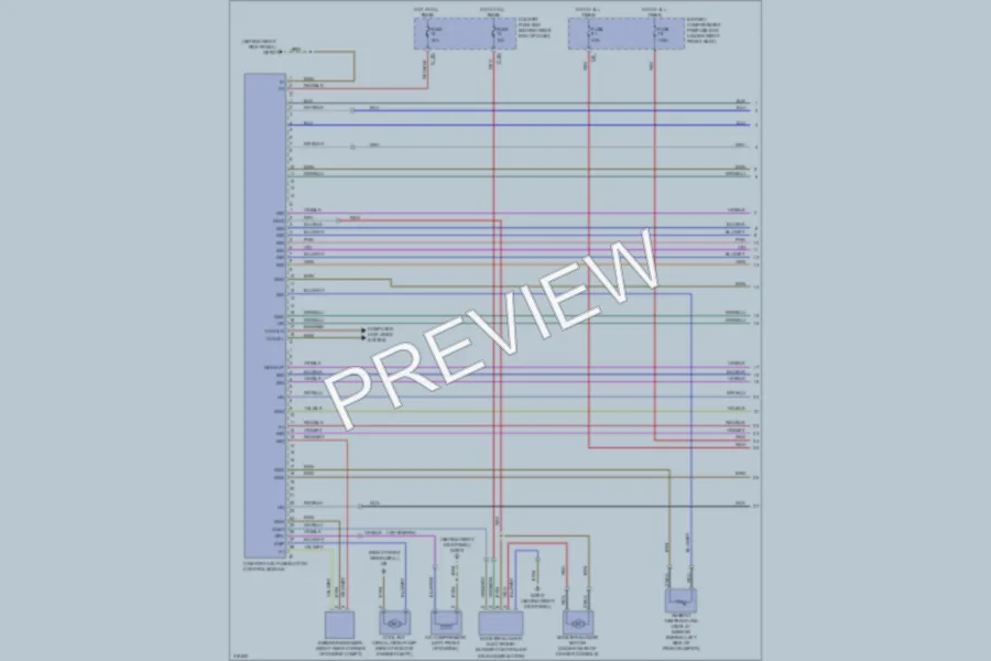 2009 MercedesBenz R350 Air Conditioning wiring diagram preview