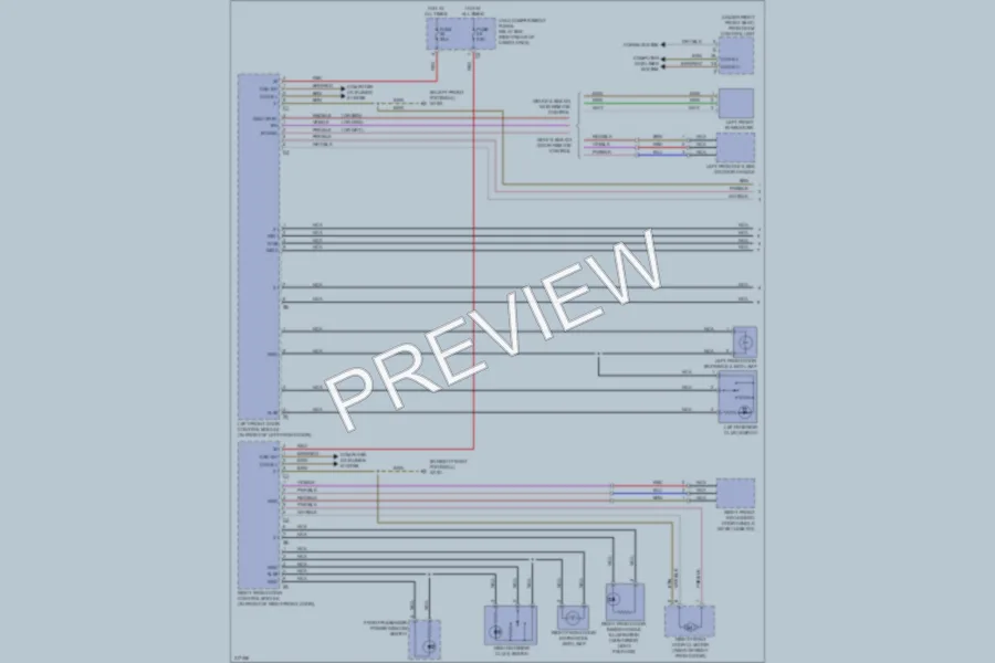 2009 MercedesBenz R350 Anti Theft wiring diagram preview