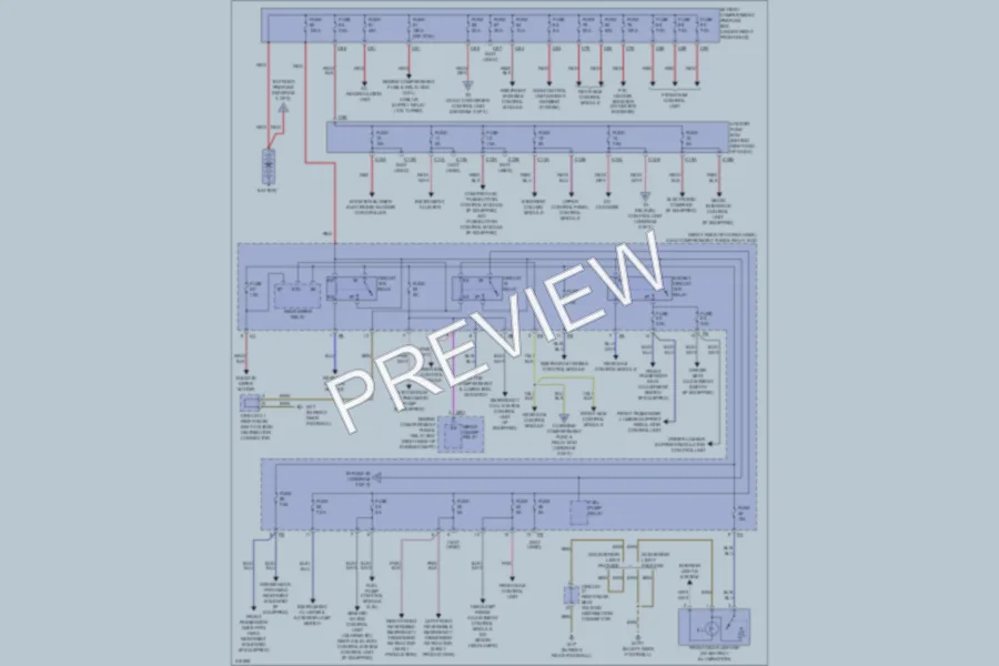 2009 MercedesBenz R350 Power Distribution wiring diagram preview