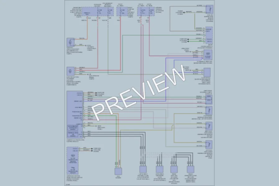 2009 MercedesBenz SLK300 Air Conditioning wiring diagram preview