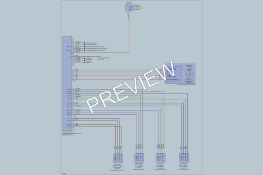 2009 MercedesBenz SLK300 Memory Systems wiring diagram preview
