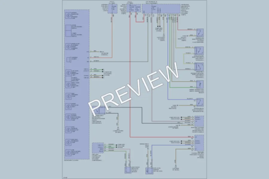 2009 MercedesBenz SLK300 Warning Systems wiring diagram preview