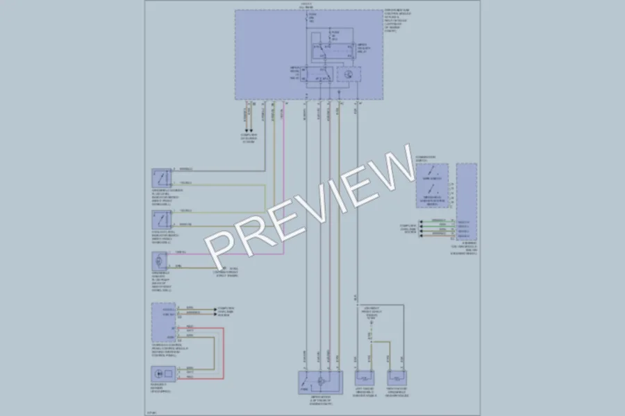2009 MercedesBenz SLK300 Wiper Washer wiring diagram preview