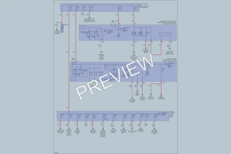 2009 MercedesBenz SLK350 Power Distribution wiring diagram preview