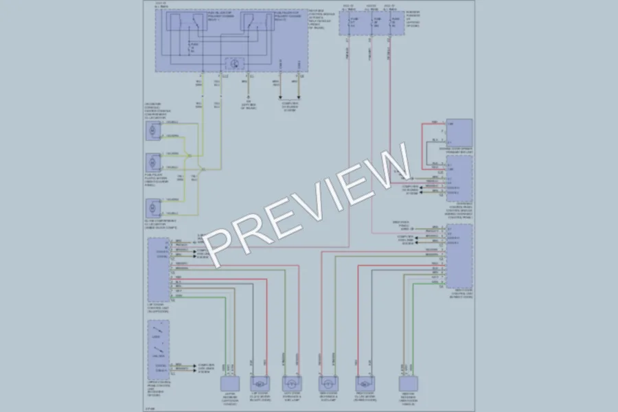 2009 MercedesBenz SLK350 Power Door Locks wiring diagram preview