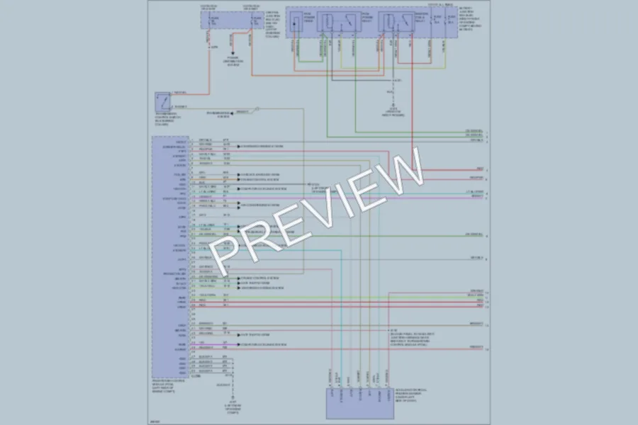 2009 Mercury GrandMarquis Engine Performance wiring diagram preview