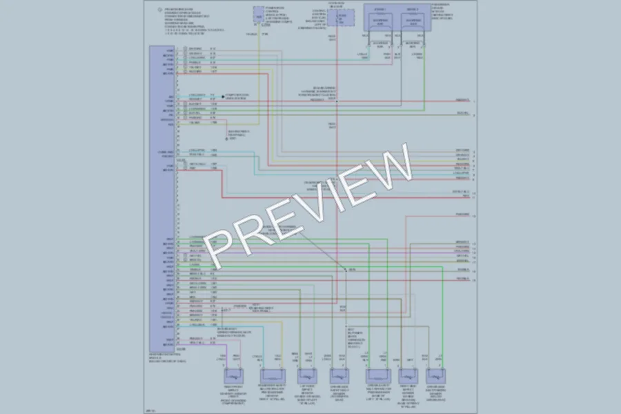2009 Mercury GrandMarquis Supplemental Restraints wiring diagram preview