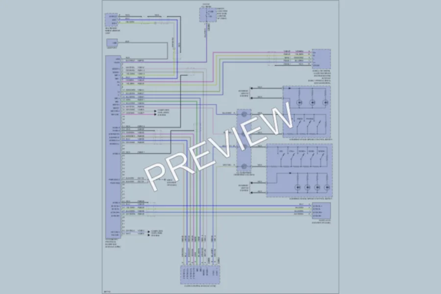 2009 Mercury Mariner Radio wiring diagram preview