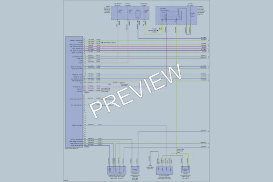 2009 Mercury MarinerHybrid Air Conditioning wiring diagram preview