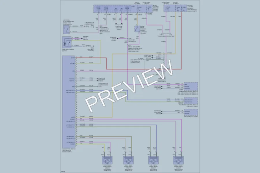 2009 Mercury MarinerHybrid Anti Lock Brakes wiring diagram preview