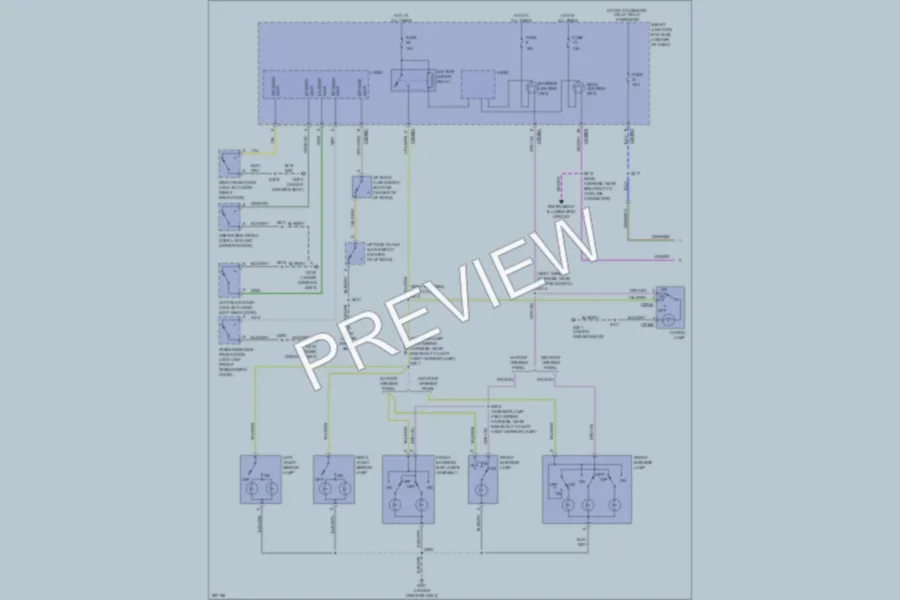 2009 Mercury MarinerHybrid Interior Lights wiring diagram preview