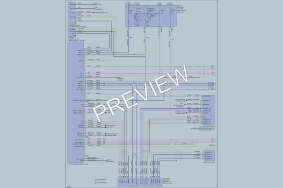 2009 Mercury Milan Navigation wiring diagram preview