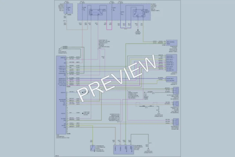 2009 Mercury Milan Transmission wiring diagram preview