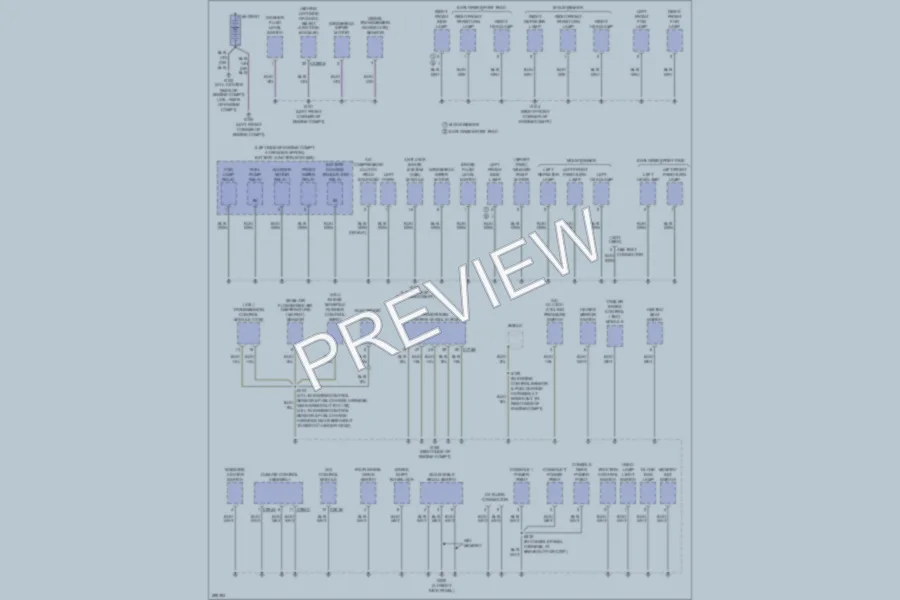 2009 Mercury Mountaineer Ground Distribution wiring diagram preview