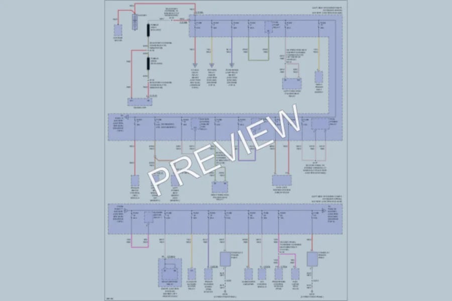 2009 Mercury Mountaineer Power Distribution wiring diagram preview