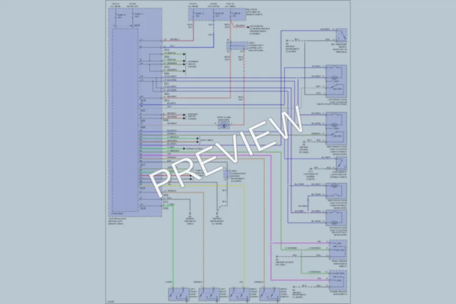 2009 Mitsubishi Galant Power Door Locks wiring diagram preview