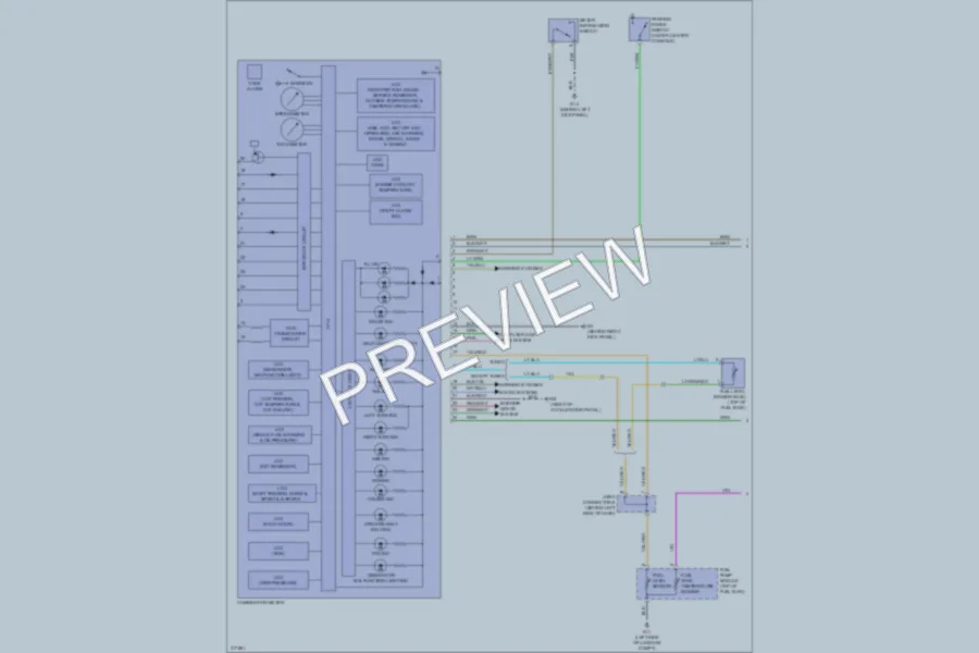 2009 Mitsubishi Lancer Instrument Cluster wiring diagram preview