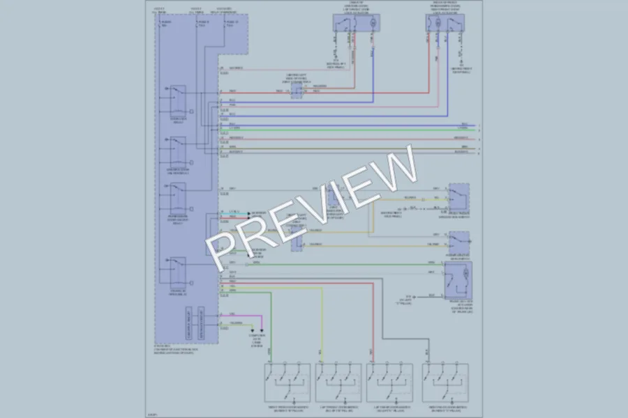 2009 Mitsubishi Lancer Power Door Locks wiring diagram preview