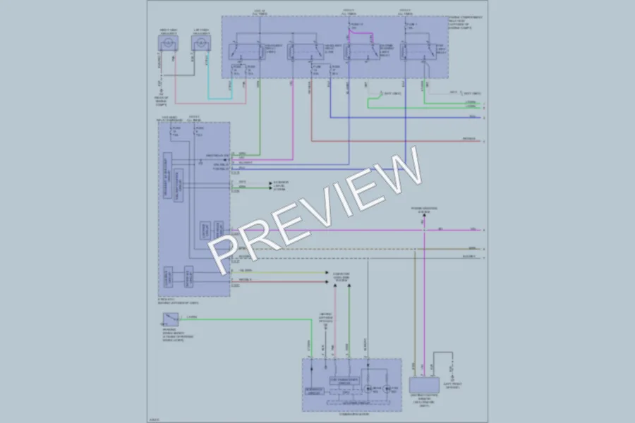 2009 Mitsubishi Outlander Headlights wiring diagram preview