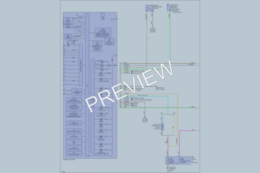 2009 Mitsubishi Outlander Instrument Cluster wiring diagram preview