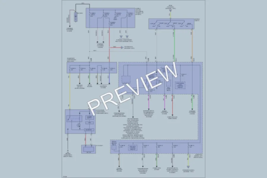 2009 Mitsubishi Outlander Power Distribution wiring diagram preview