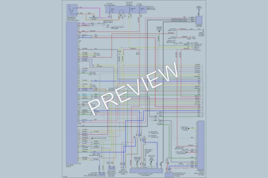 2009 Mitsubishi Outlander Radio wiring diagram preview