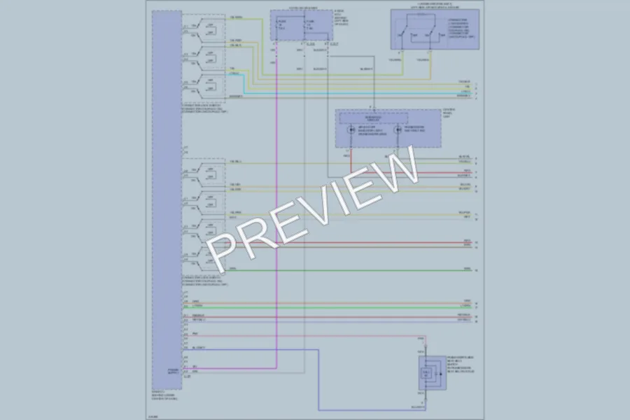 2009 Mitsubishi Outlander Supplemental Restraints wiring diagram preview