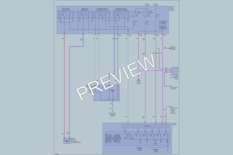 2009 Mitsubishi Outlander Wiper Washer wiring diagram preview