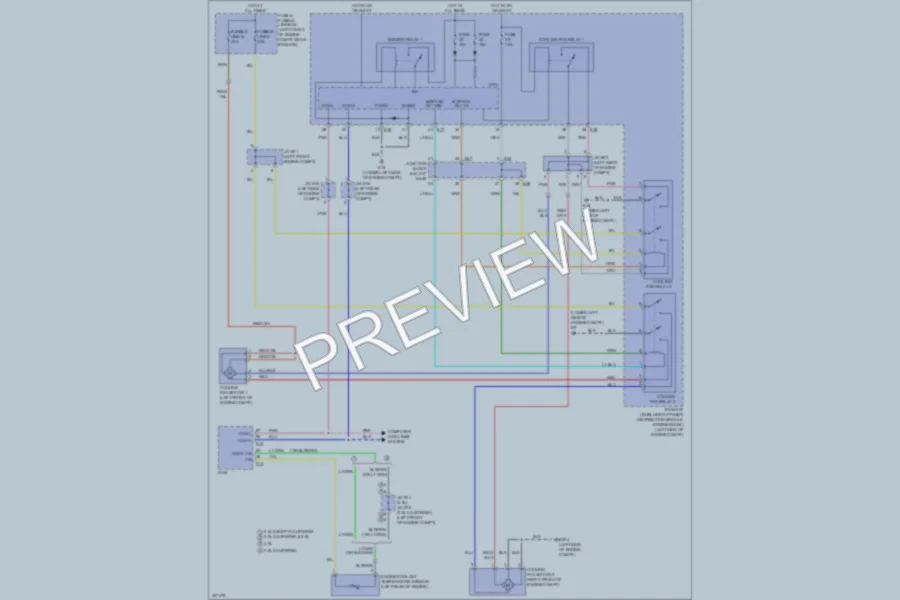 2009 Nissan Altima Cooling Fan wiring diagram preview