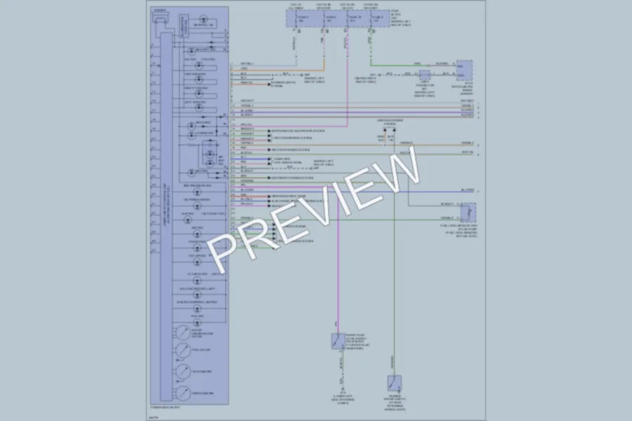 2009 Nissan Altima Instrument Cluster wiring diagram preview