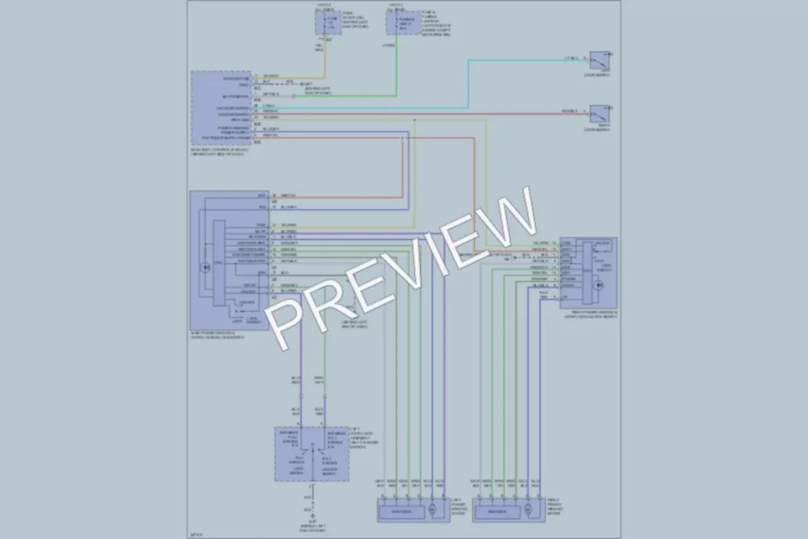 2009 Nissan Altima Power Windows wiring diagram preview