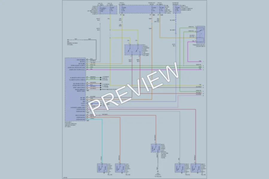 2009 Nissan Armada Power Door Locks wiring diagram preview