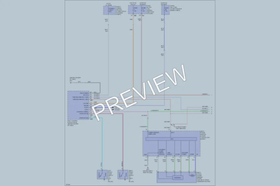2009 Nissan Armada Power Windows wiring diagram preview