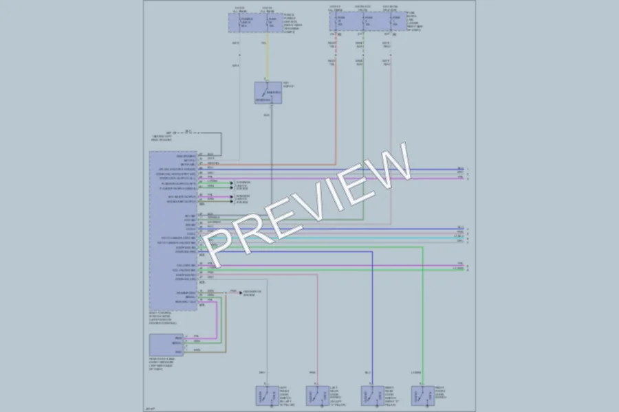 2009 Nissan Frontier Power Door Locks wiring diagram preview