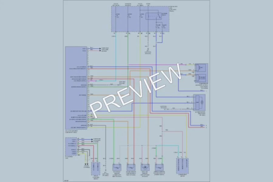 2009 Nissan GTR Air Conditioning wiring diagram preview