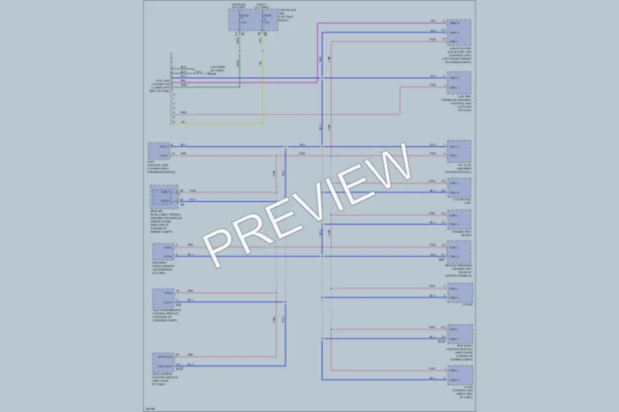 2009 Nissan GTR Computer Data Lines wiring diagram preview