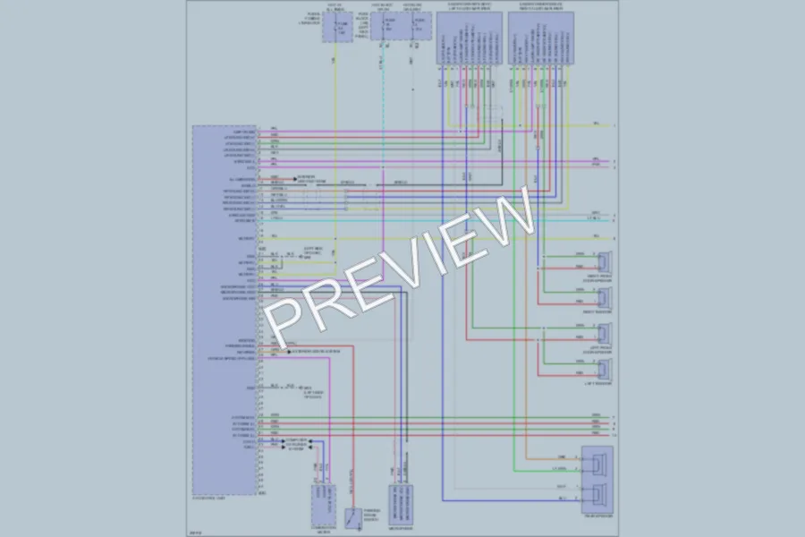 2009 Nissan GTR Radio wiring diagram preview